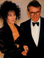 Cher with Milos Forman